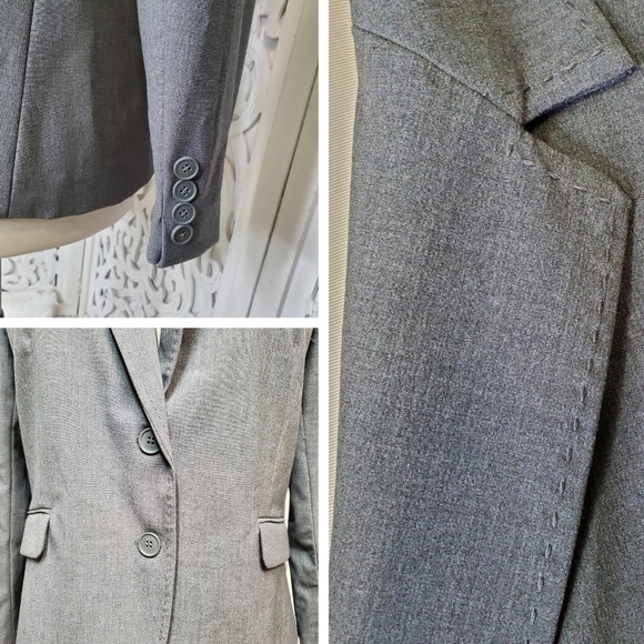 New York & Company Gray Blazer 16/18 - Picture 9 of 13